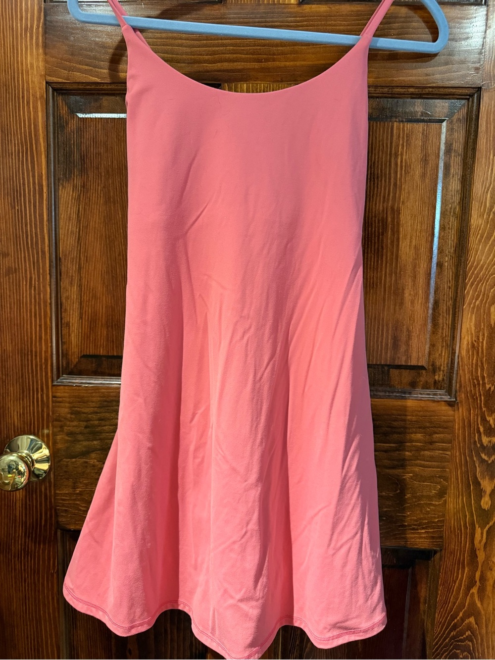 HALARA Pink Spaghetti-Strap Swing Romper